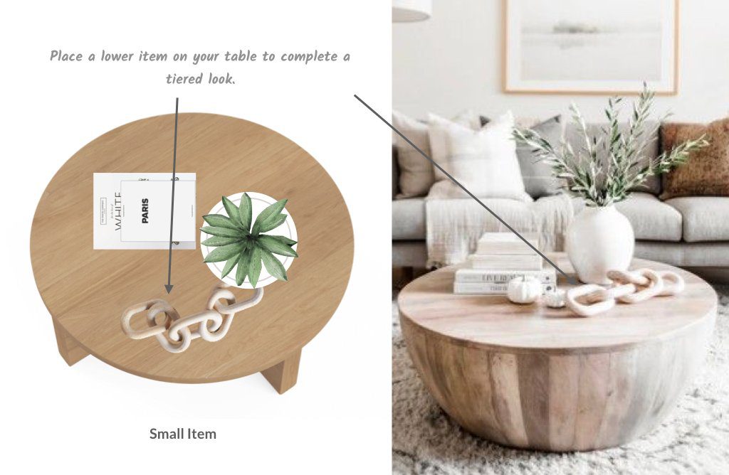 Layering your coffee table styling