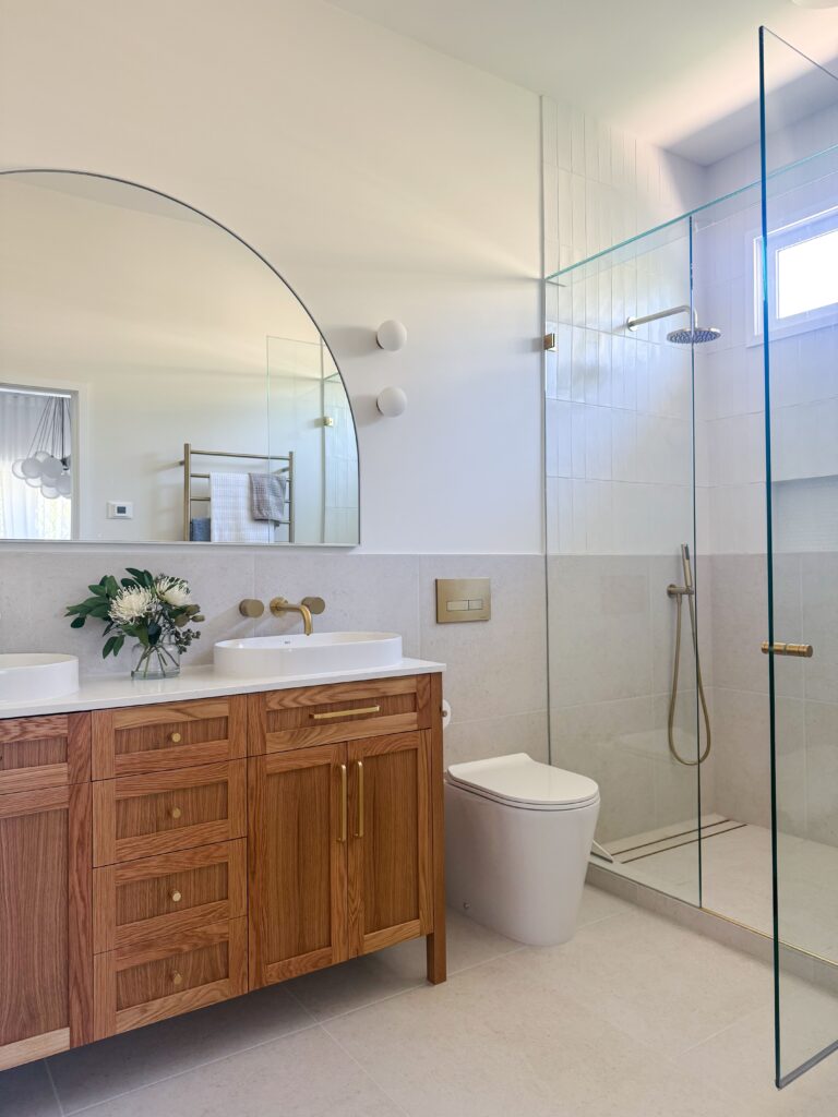 custom wood vanity