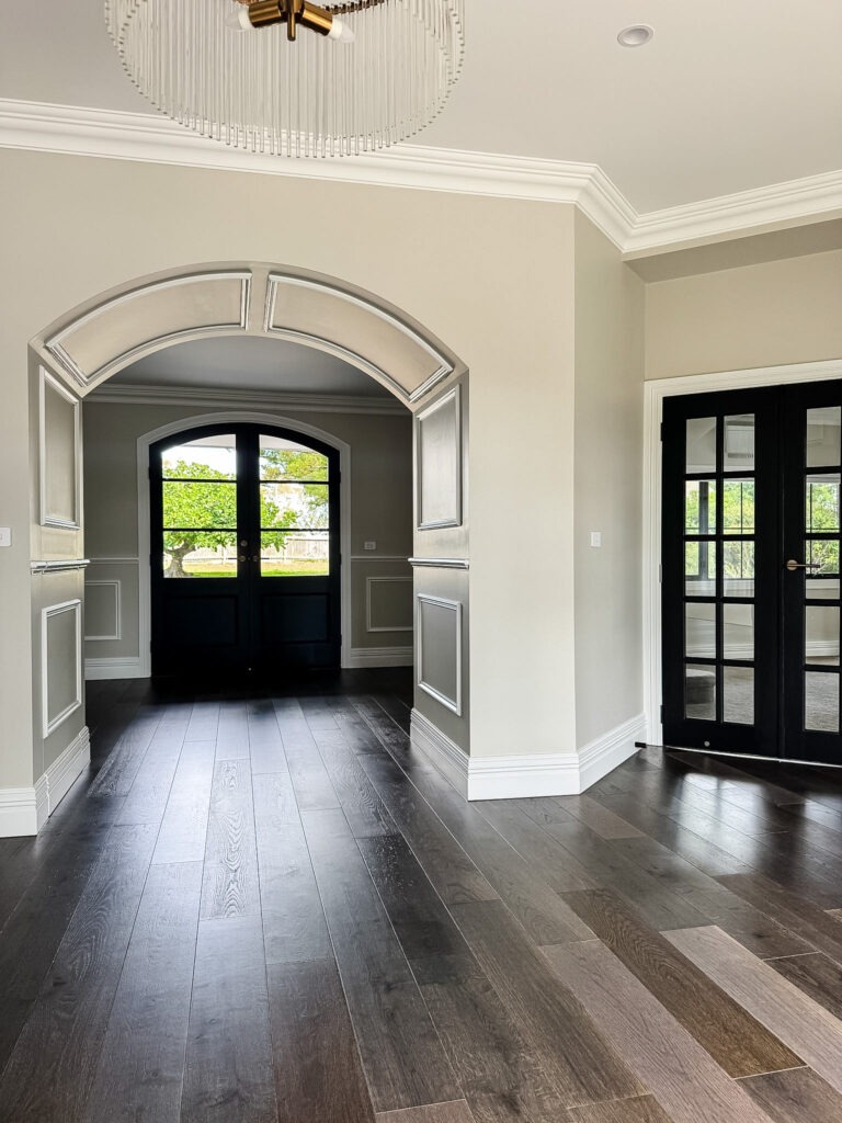 Black doors throughout