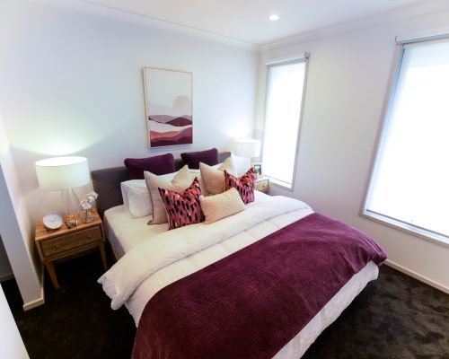 Master Bedroom burgundy colour