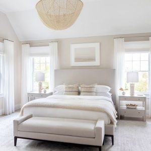neutral bedroom design beige and white