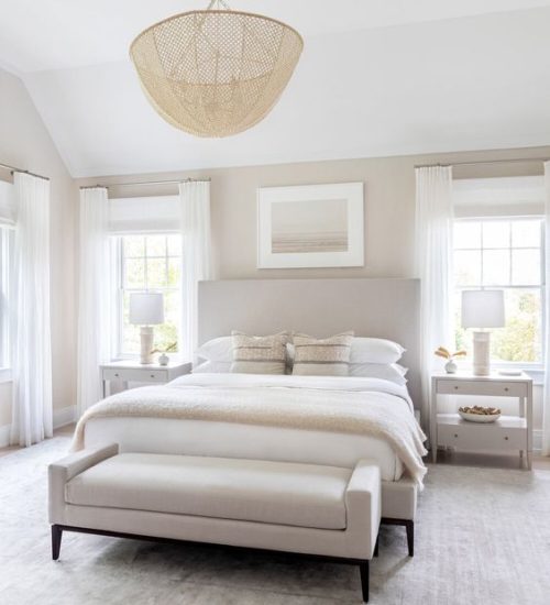 neutral bedroom design beige and white