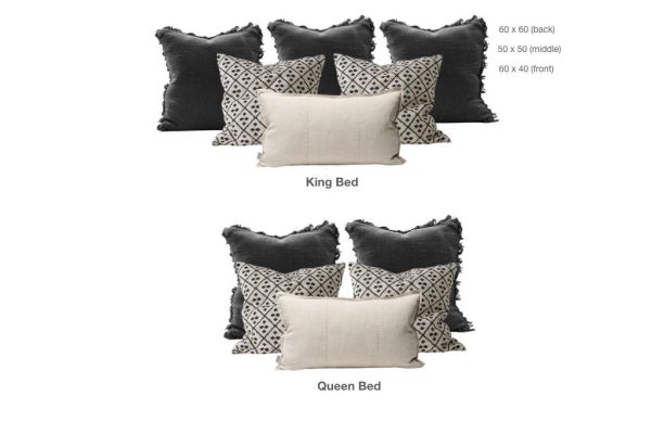 black and beige cushion styling tips