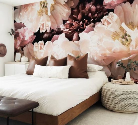 oversized floral wall decal